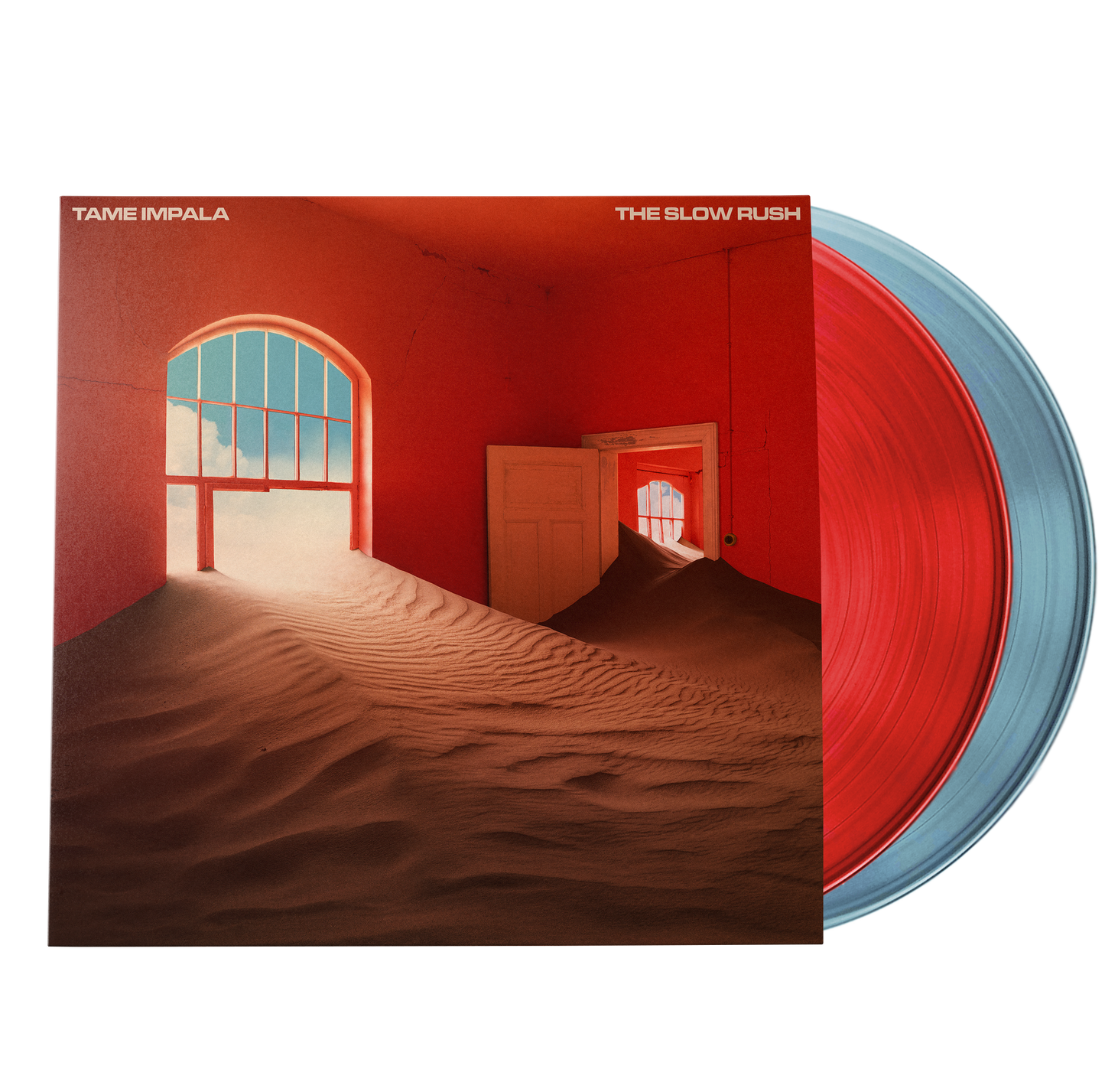 Tame Impala - The Slow Rush (2LP | Indie Exclusive | Red & Light Blue Vinyl)
