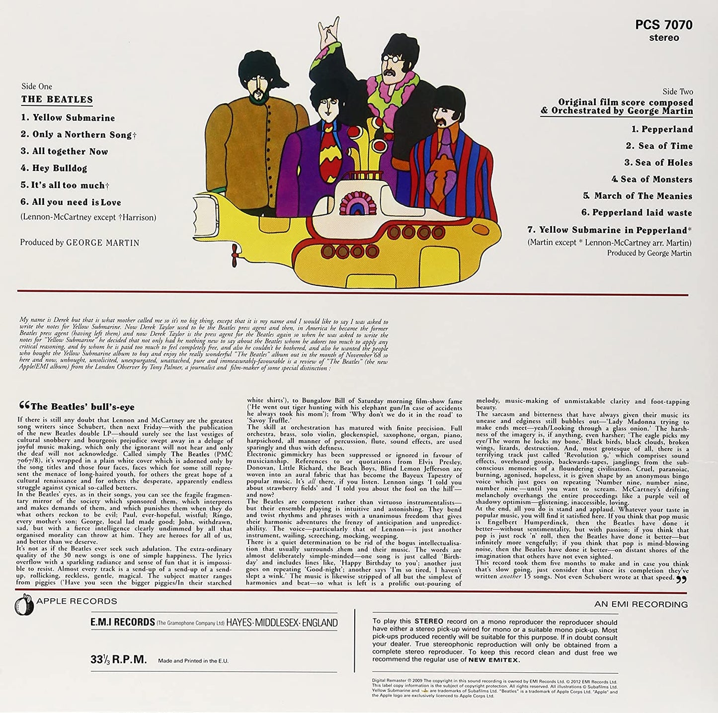 The Beatles - Yellow Submarine (180 Gram Vinyl, Remastered, Reissue)