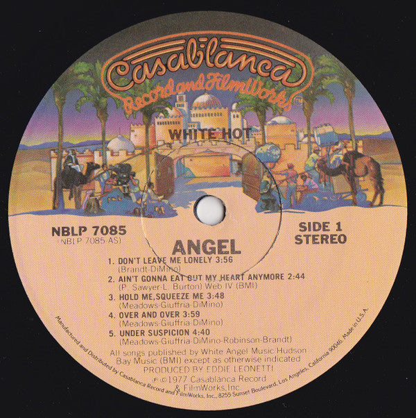 Angel (24) : White Hot (LP, Album, PRC)