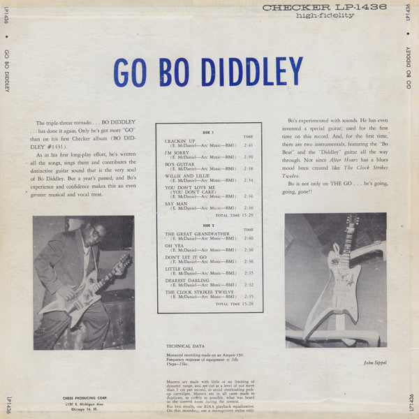 Bo Diddley : Go Bo Diddley (LP, Album, Mono)