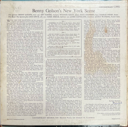 Benny Golson : Benny Golson's New York Scene (LP, Mono, Fir)