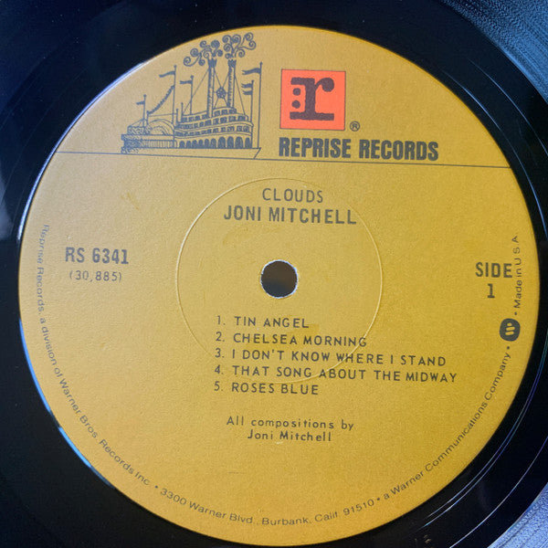 Joni Mitchell : Clouds (LP, Album, RE, Win)