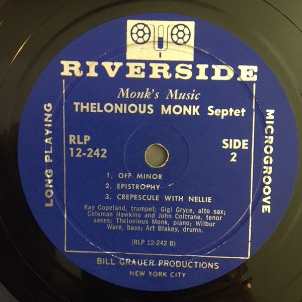 Thelonious Monk Septet : Monk's Music (LP, Album, Mono)