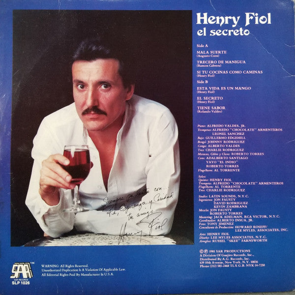 Henry Fiol : El Secreto (LP, Album)