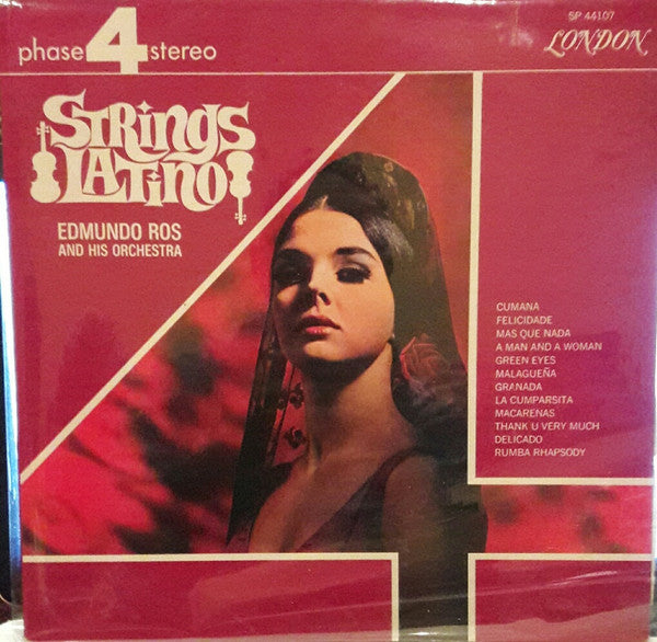 Edmundo Ros And His Orchestra* : Strings Latino (LP, Album, Gat)
