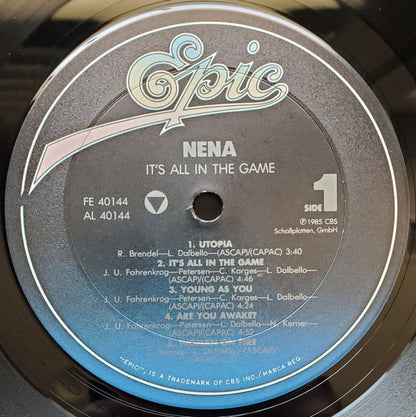 Nena : It's All In The Game (LP, Album)