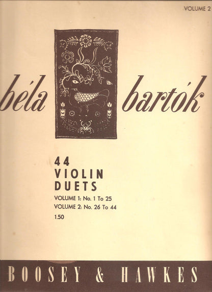 Andrew Jennings (2), Richard Henrickson : Béla Bartók - 44 Duets For Two Violins - Volume 2 (LP)