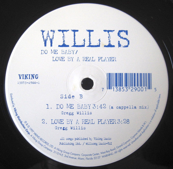 Gregg Willis : Do Me Baby (12")