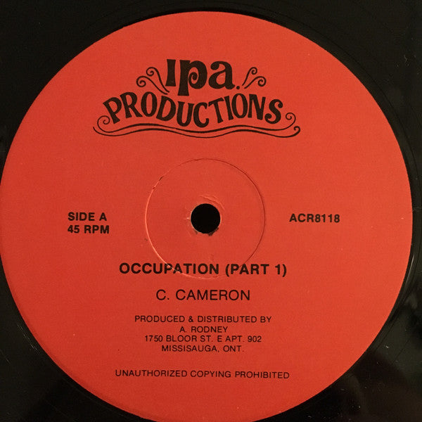 C. Cameron* : Occupation! (12", Single)