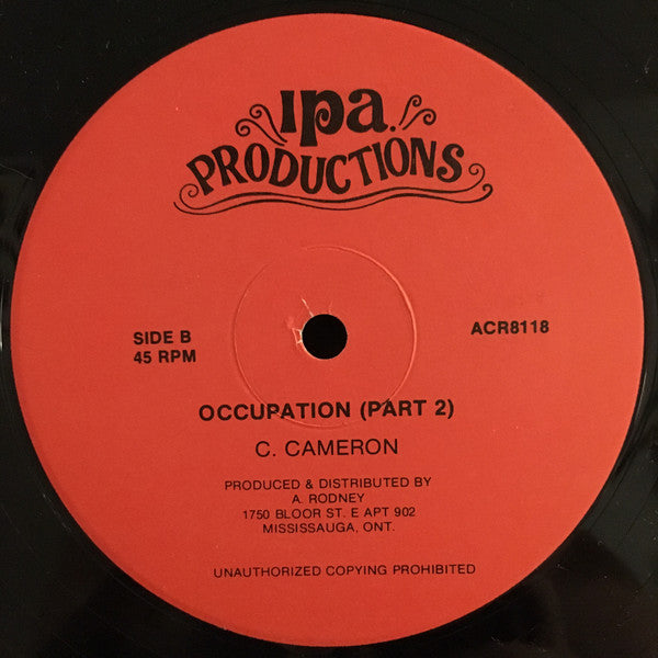 C. Cameron* : Occupation! (12", Single)
