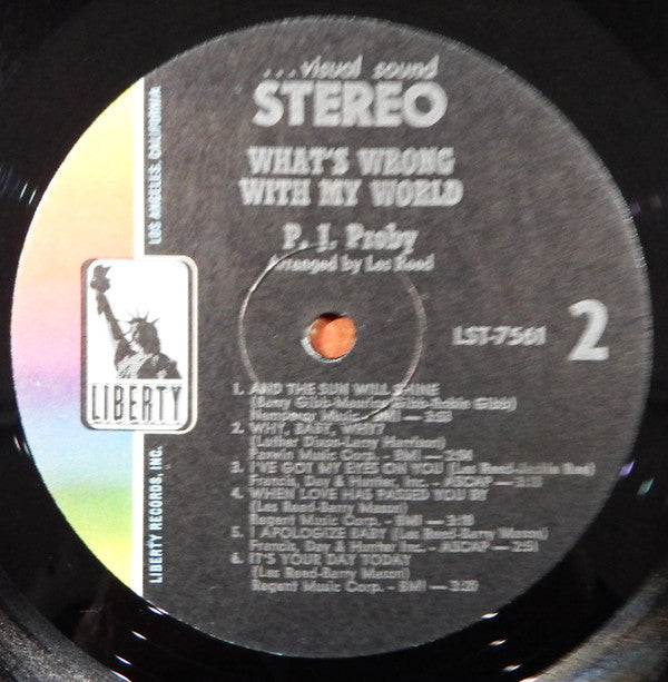 P.J. Proby : What's Wrong With My World (LP, Album, All)