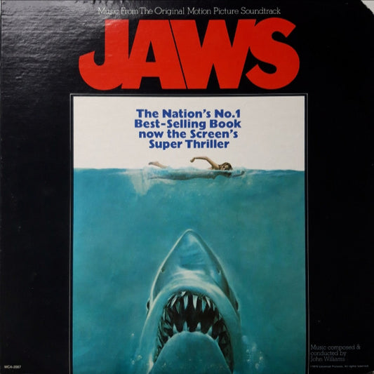 John Williams (4) : Jaws (Music From The Original Motion Picture Soundtrack) (LP, Album, Pin)