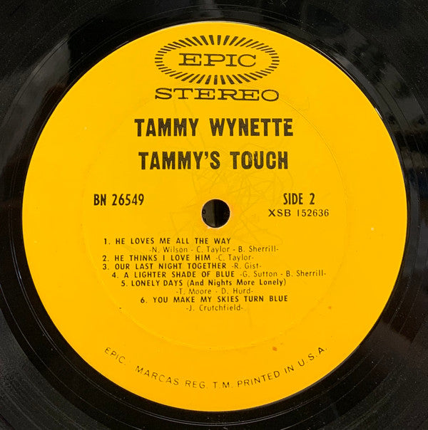Tammy Wynette : Tammy's Touch (LP, Album, Ter)