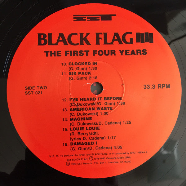 Black Flag : The First Four Years (LP, Comp)