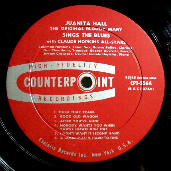 Juanita Hall With Claude Hopkins All Stars, Coleman Hawkins, Buster Bailey, Doc Cheatham, George Duvivier, Jimmy Crawford : The Original Bloody Mary Sings The Blues (LP, Album)