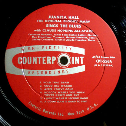 Juanita Hall With Claude Hopkins All Stars, Coleman Hawkins, Buster Bailey, Doc Cheatham, George Duvivier, Jimmy Crawford : The Original Bloody Mary Sings The Blues (LP, Album)