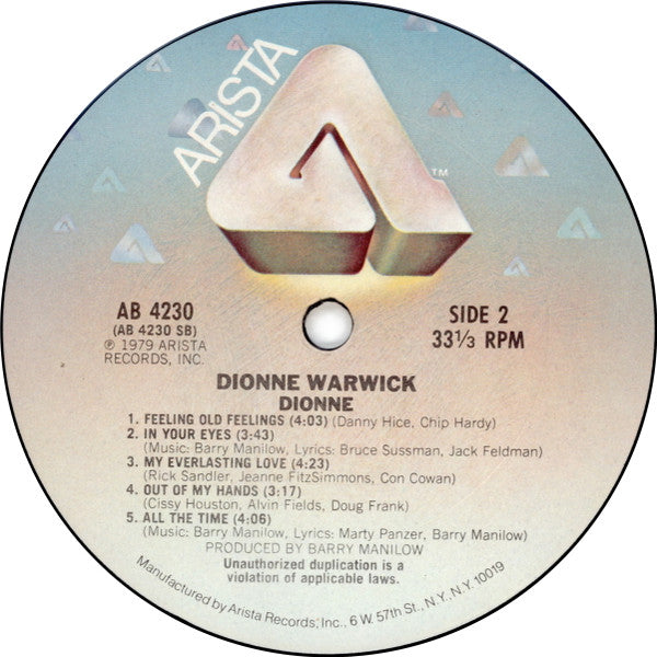 Dionne Warwick : Dionne (LP, Album, Ter)