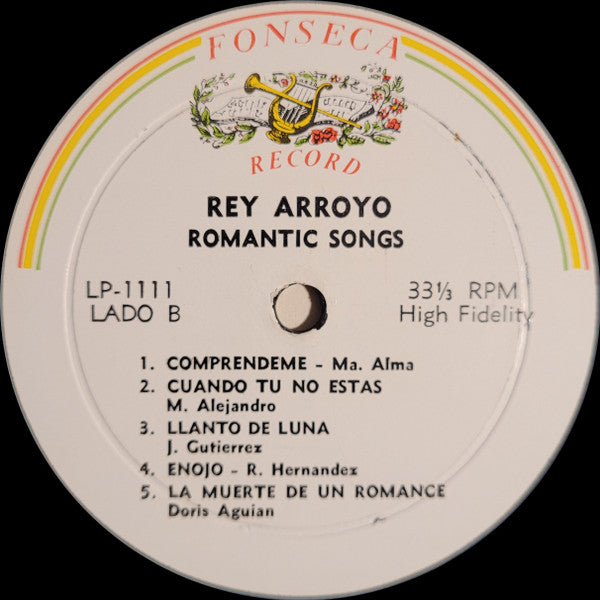 Rey Arroyo Y Su Orquesta : Romantic Songs (LP, Album)