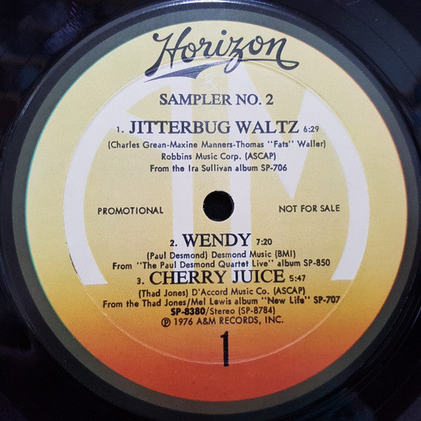 Various : Jazz is on the Horizon Vol. 2 (LP, Promo)
