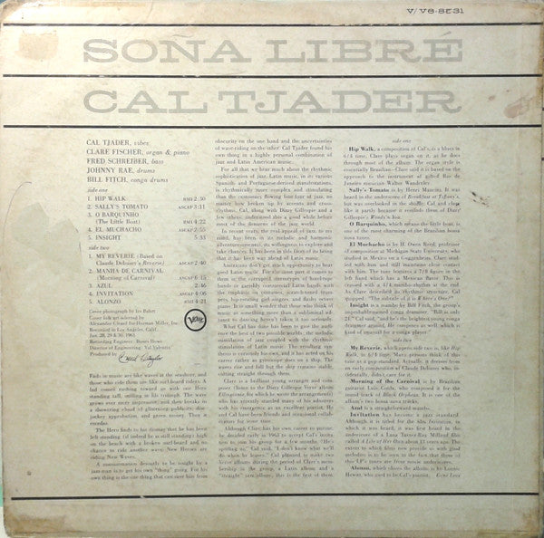 Cal Tjader : Soña Libré (LP, Album)