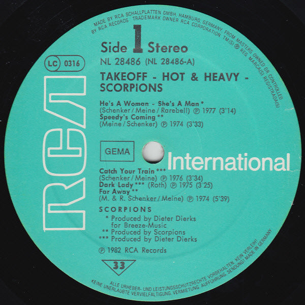 Scorpions : Hot & Heavy (LP, Comp)