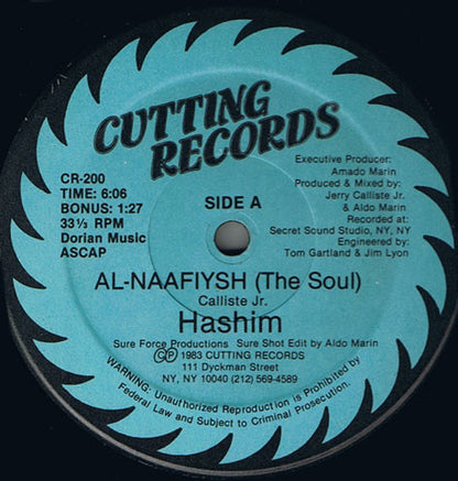 Hashim : Al-Naafiysh (The Soul) (12", Single)