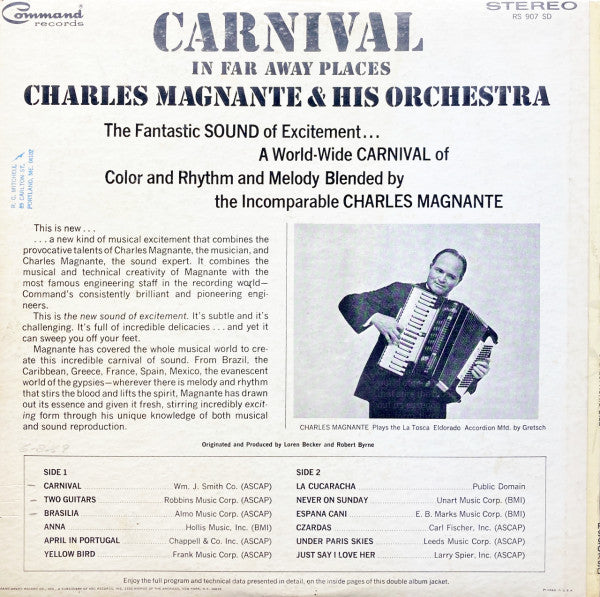 Charles Magnante And His Orchestra : Carnival In Far Away Places (LP, Album)