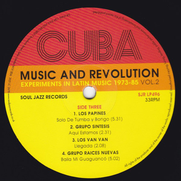 Various : Cuba: Music And Revolution (Culture Clash In Havana Cuba: Experiments In Latin Music 1973-85 Vol. 2) (3xLP, Comp)