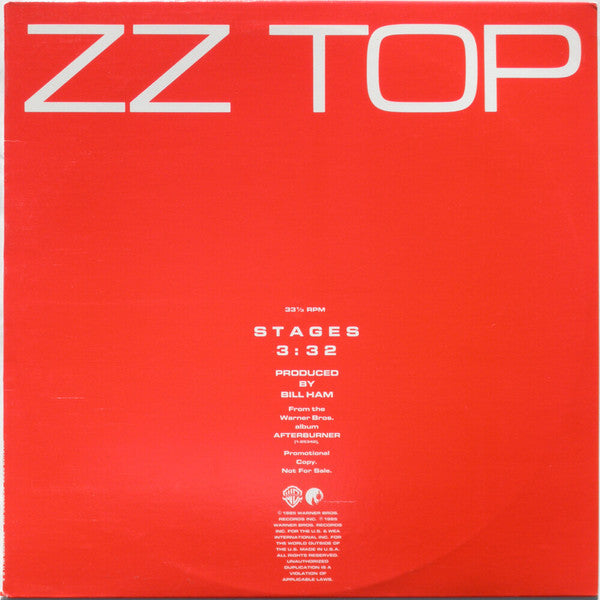 ZZ Top : Stages (12", Single, Promo)