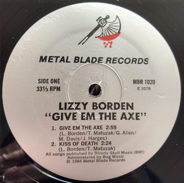 Lizzy Borden : Give 'Em The Axe (12")