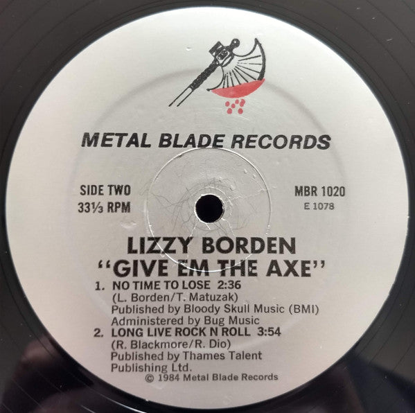 Lizzy Borden : Give 'Em The Axe (12")