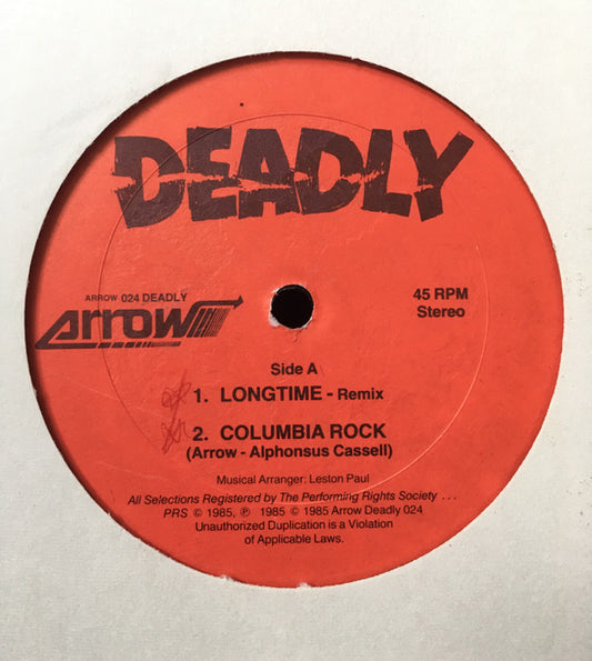 Arrow (2) : Longtime - Remix/Columbia Rock/Hot-Hot-Hot (Instrumental) (12")