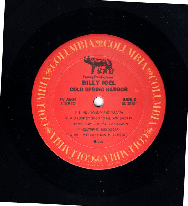 Billy Joel : Cold Spring Harbor (LP, Album, RE, Pit)