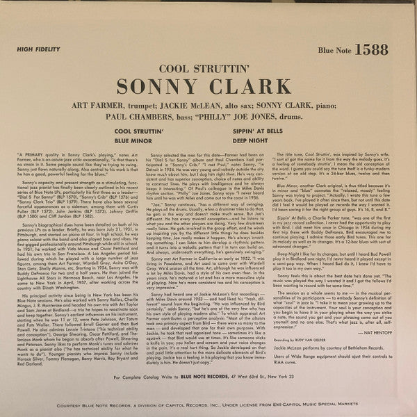 Sonny Clark : Cool Struttin' (LP, Album, RE, RM, 200)