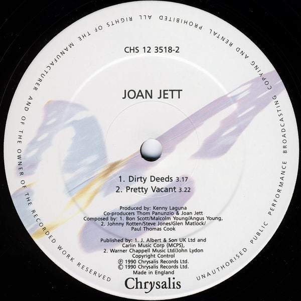 Joan Jett : Dirty Deeds (12", Maxi)