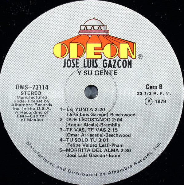 Jose Luis Gazcon Y Su Gente : Sin Me (LP)