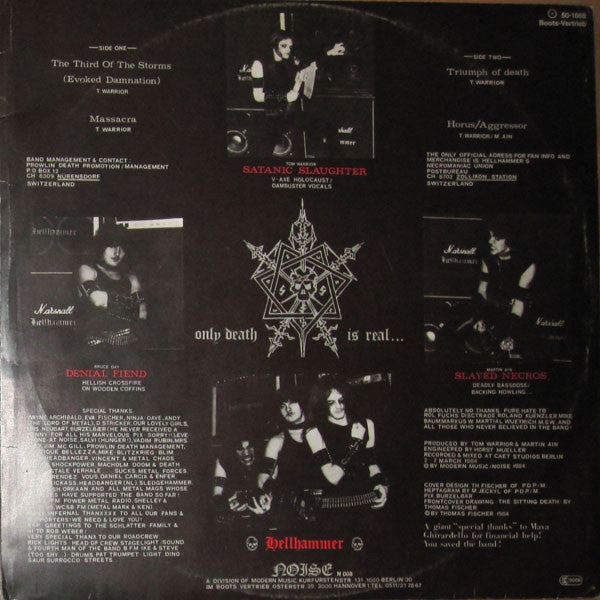 Hellhammer (2) : Apocalyptic Raids (12", EP)