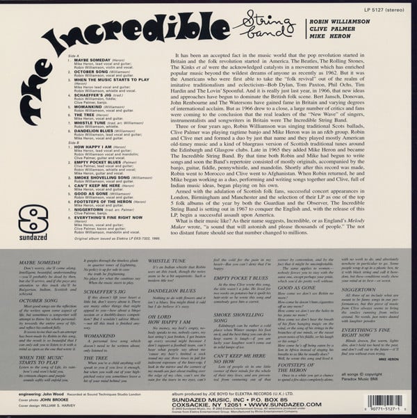 The Incredible String Band : The Incredible String Band (LP, Album, RE)