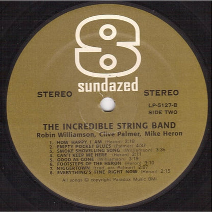 The Incredible String Band : The Incredible String Band (LP, Album, RE)