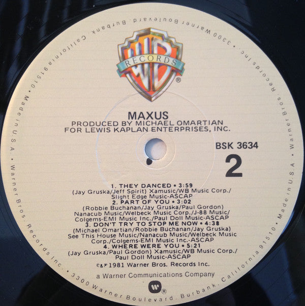 Maxus : Maxus (LP, Album)