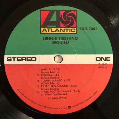 Lennie Tristano : Requiem (LP, Mono)