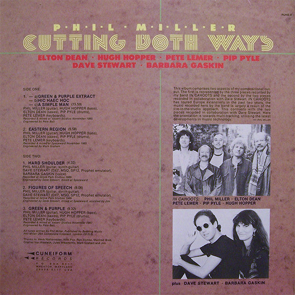 Phil Miller : Cutting Both Ways (LP, Album)