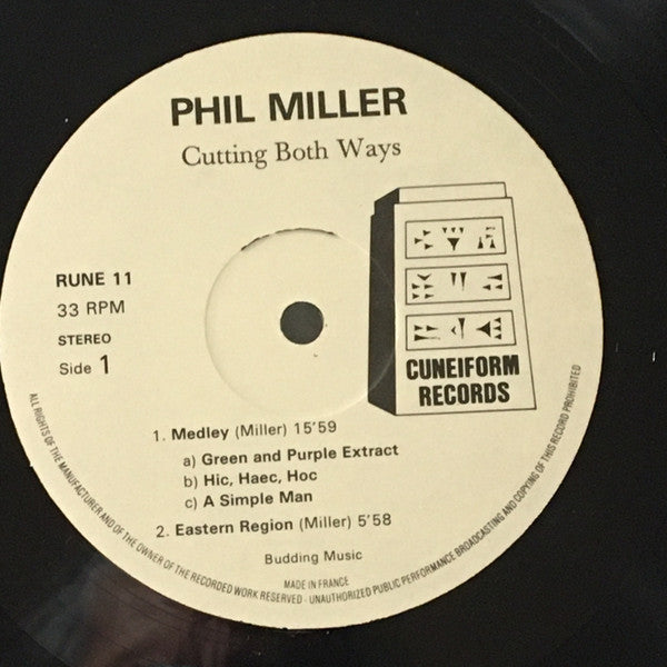 Phil Miller : Cutting Both Ways (LP, Album)