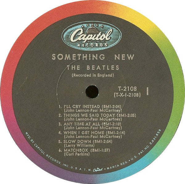 The Beatles : Something New (LP, Album, Mono, RP, Scr)