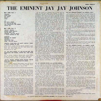 J.J. Johnson : The Eminent Jay Jay Johnson Volume 1 (LP, Comp, Mono)