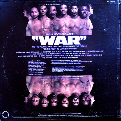Eric Burdon & War : Eric Burdon Declares "War" (LP, Album, Wad)
