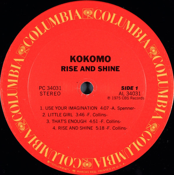 Kokomo : Rise And Shine! (LP, Album)