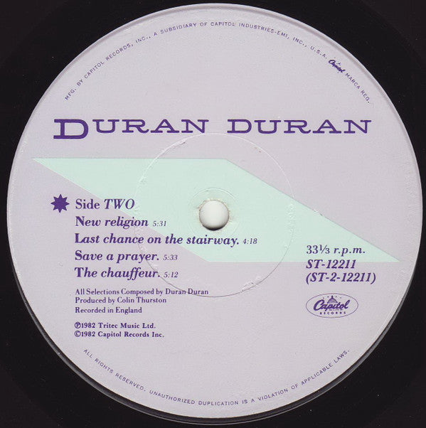 Duran Duran : Rio (LP, Album, RE, RM, 3rd)