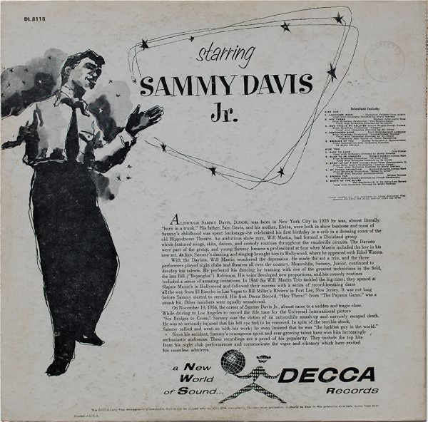 Sammy Davis Jr. : Starring Sammy Davis Jr. (LP, Album)