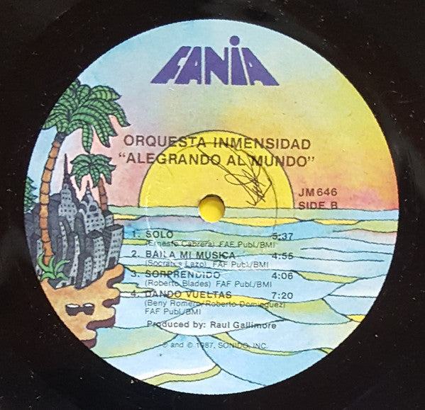 Orquesta Inmensidad : Alegrando El Mundo (LP, Album)